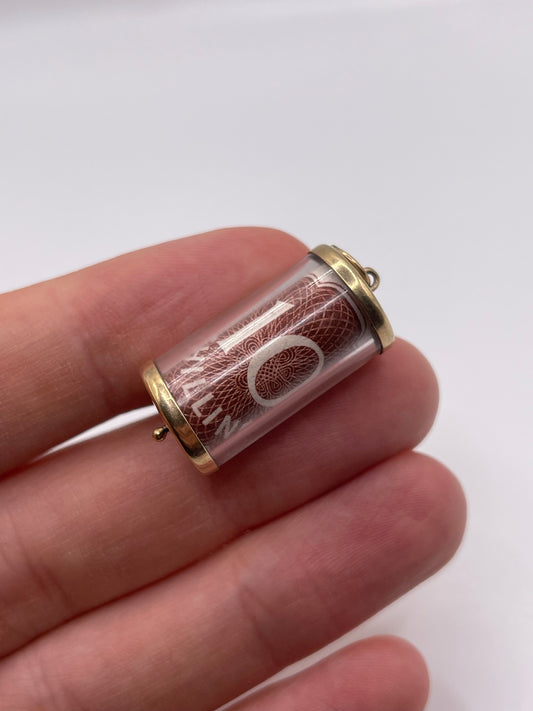 9ct gold 10 shilling note charm