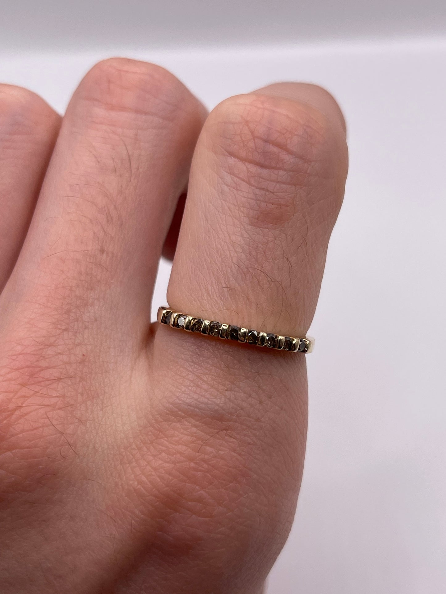 9ct gold diamond ring