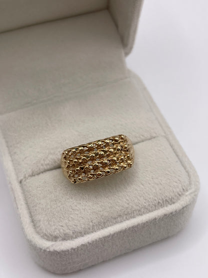 9ct gold keepers ring