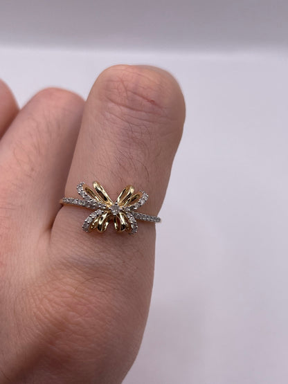 9ct gold diamond cluster ring