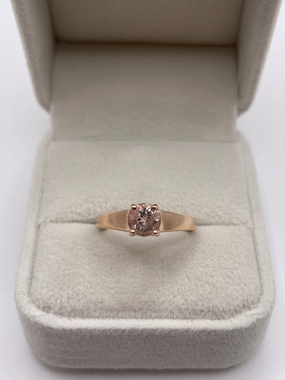 9ct rose gold morganite ring