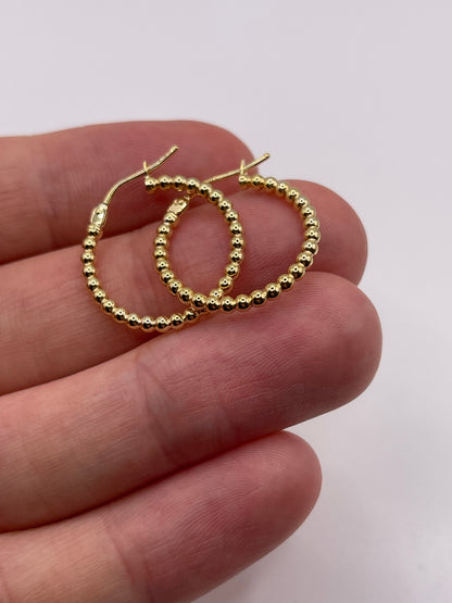 9ct gold creole earrings