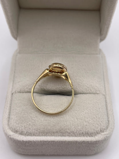 9ct gold locket ring