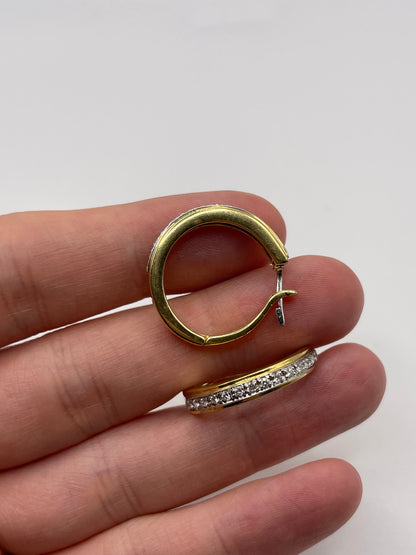 18ct gold diamond earrings