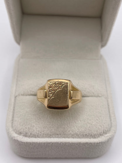 9ct gold signet ring