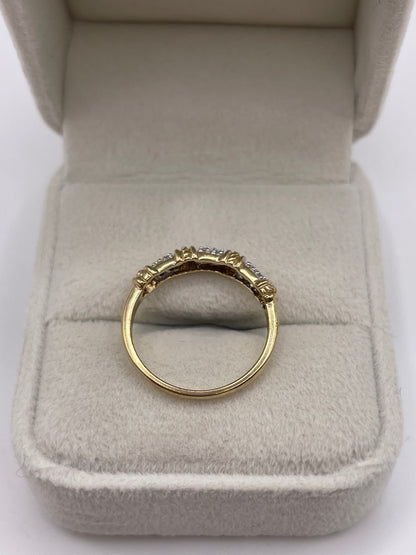 9ct gold diamond ring