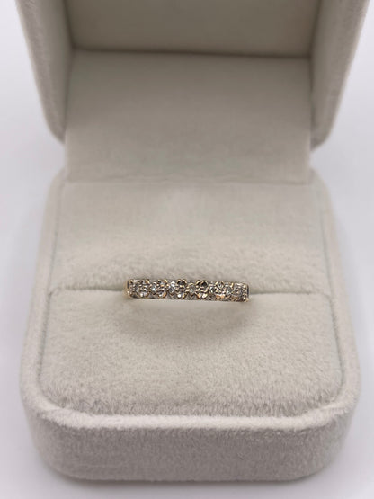 9ct gold diamond ring