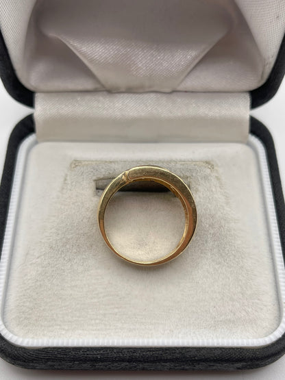 14ct gold peridot, amethyst and topaz ring