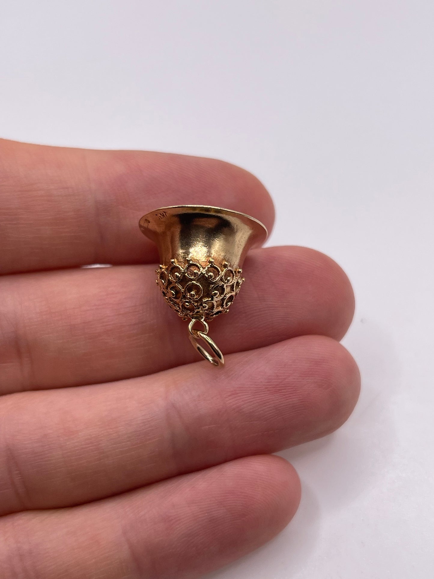 9ct gold bell charm