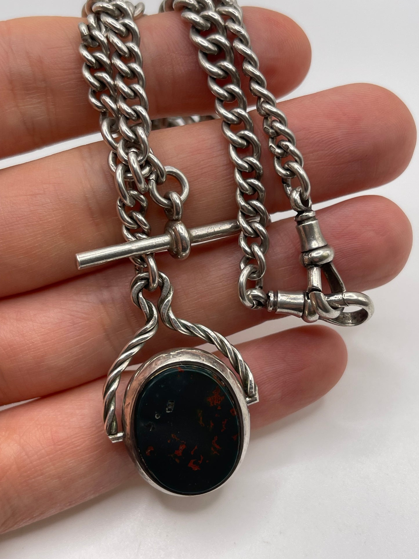 Antique silver Albert chain