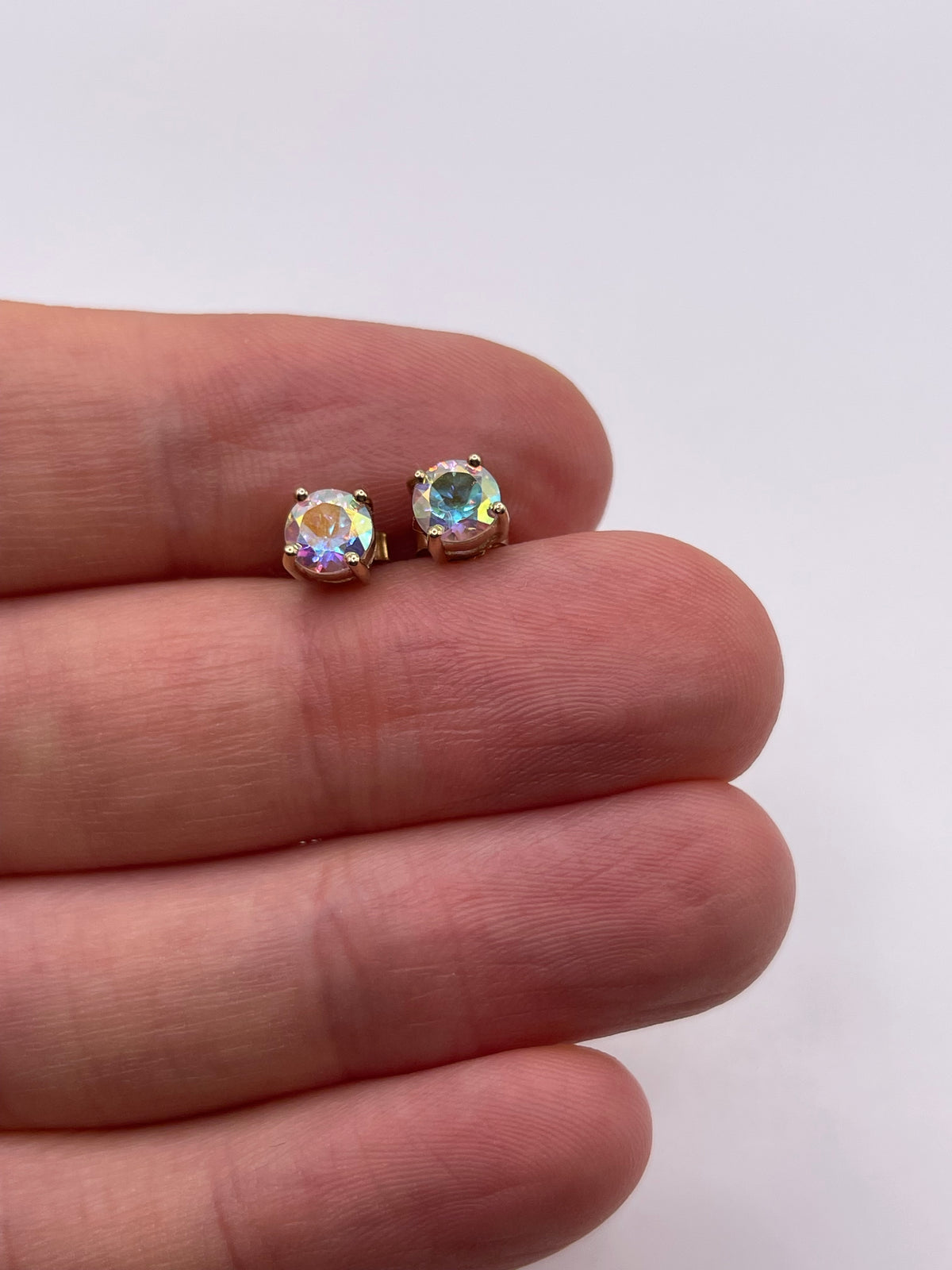 9ct gold topaz earrings