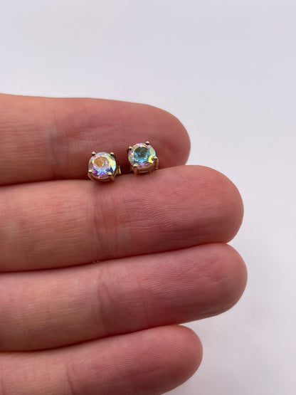 9ct gold topaz earrings