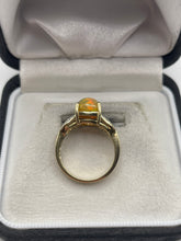 Load image into Gallery viewer, 9ct gold opal and zircon ring
