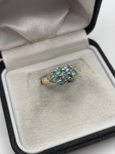Load image into Gallery viewer, 9ct gold topaz and diamond ring
