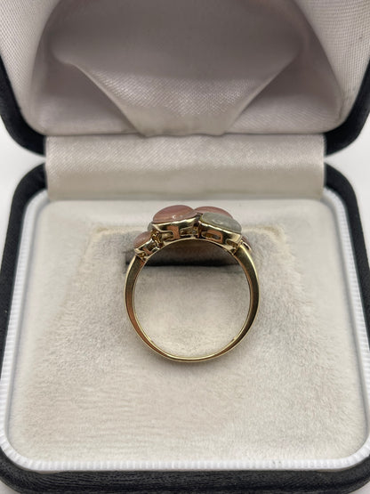 9ct gold mother of pearl ring