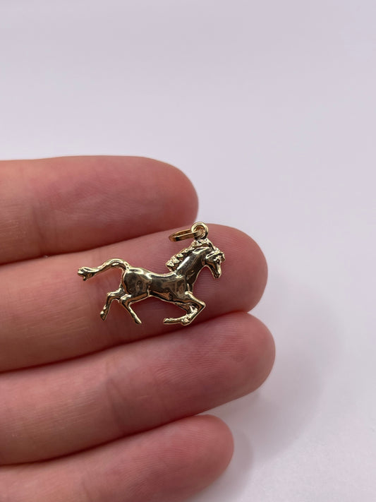 9ct gold horse charm