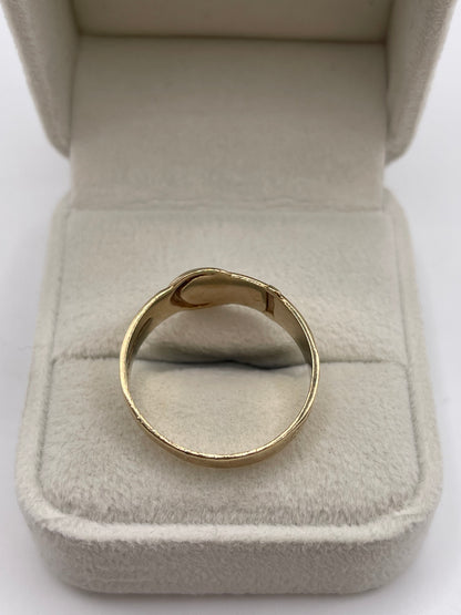 9ct gold buckle ring
