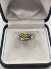 Load image into Gallery viewer, 9ct gold quartz and tanzanite ring
