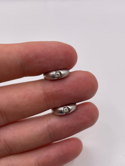 18ct white gold diamond earrings