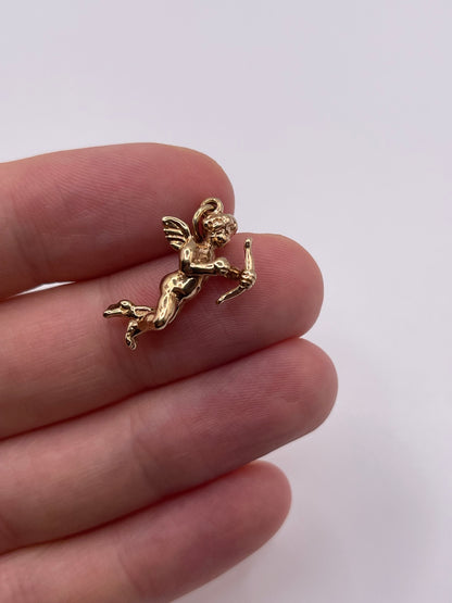 9ct gold Cupid charm