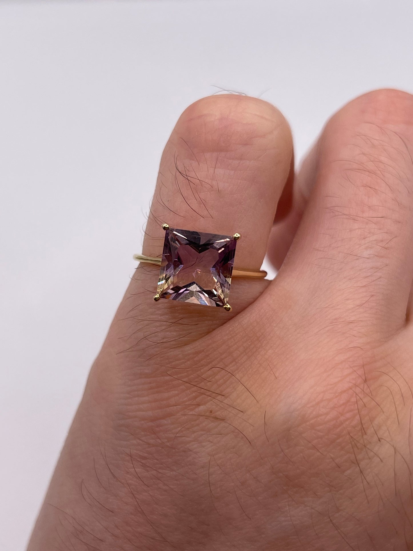 9ct gold ametrine ring