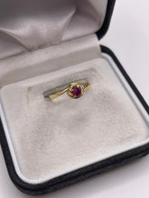 Load image into Gallery viewer, 18ct gold ruby and diamond ring
