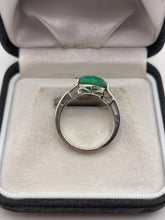 Load image into Gallery viewer, Silver gemstone ring
