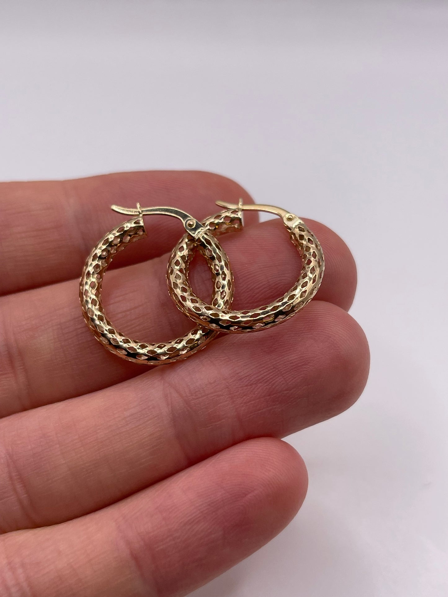 9ct gold Creole earrings