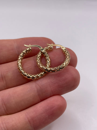 9ct gold Creole earrings
