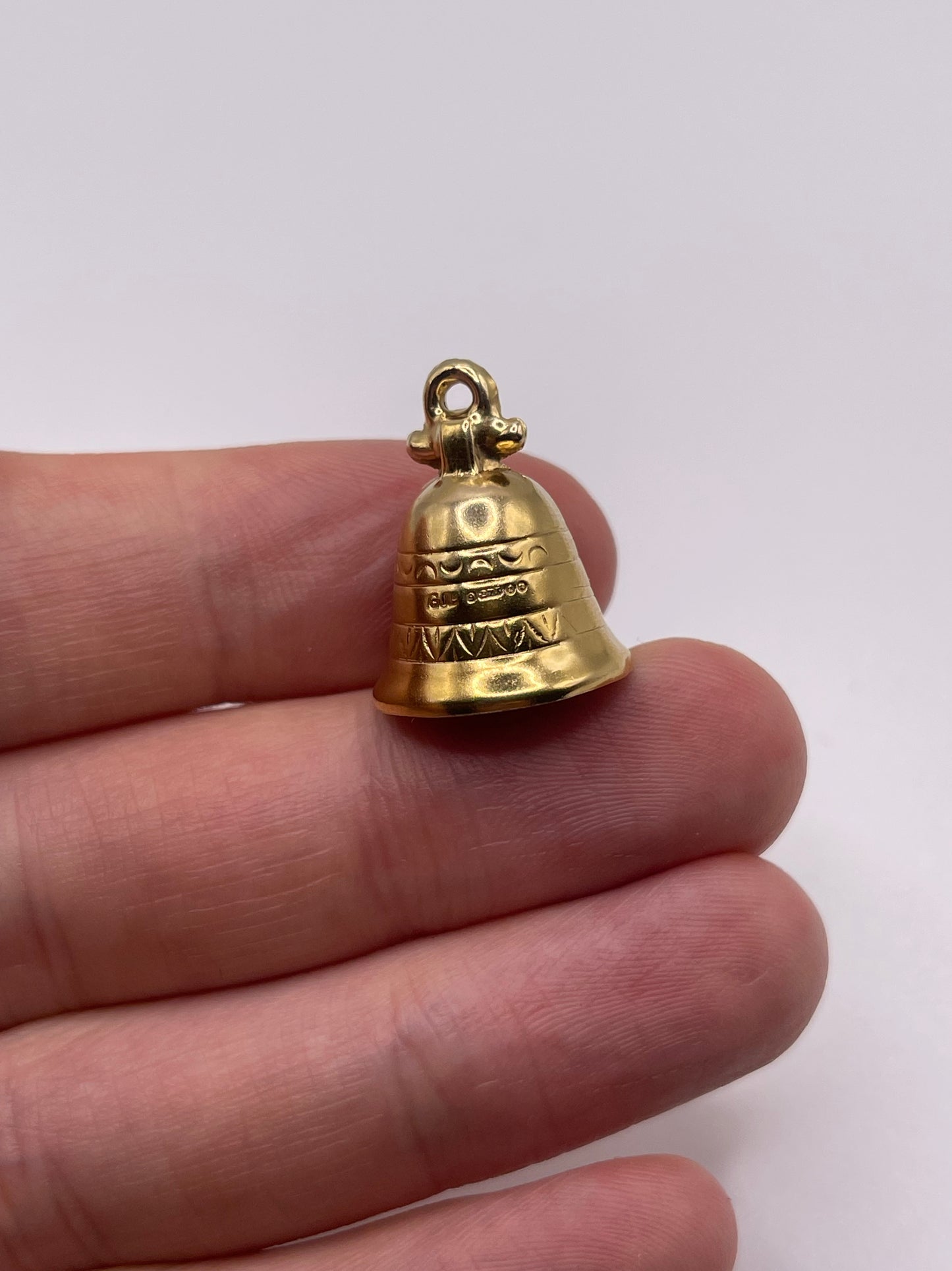 9ct gold bell charm