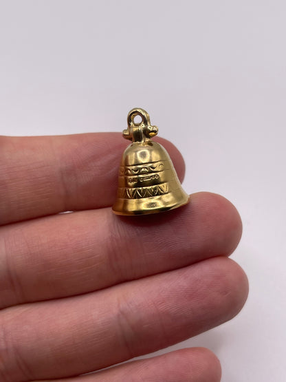 9ct gold bell charm