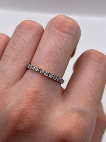18ct gold diamond eternity ring
