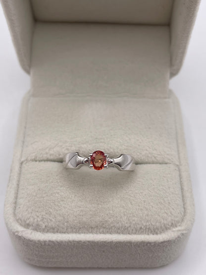 18ct white gold sapphire ring