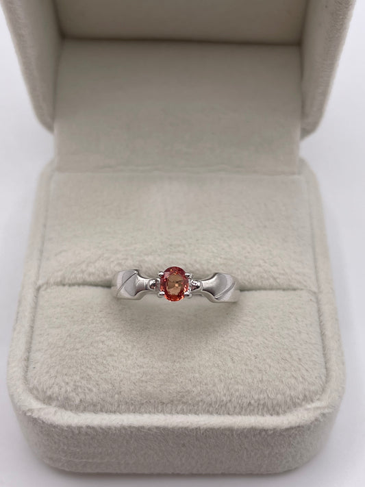 18ct white gold sapphire ring