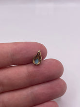 Load image into Gallery viewer, 9ct gold turquoise and diamond pendant
