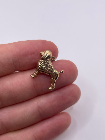9ct gold dog charm