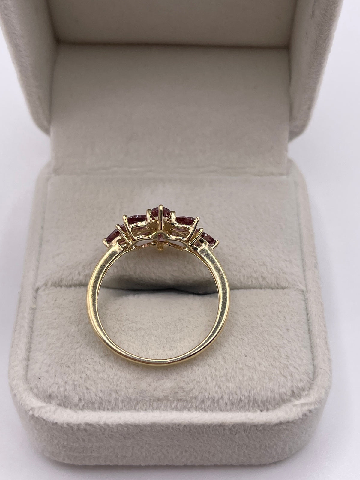 9ct gold tourmaline and diamond ring