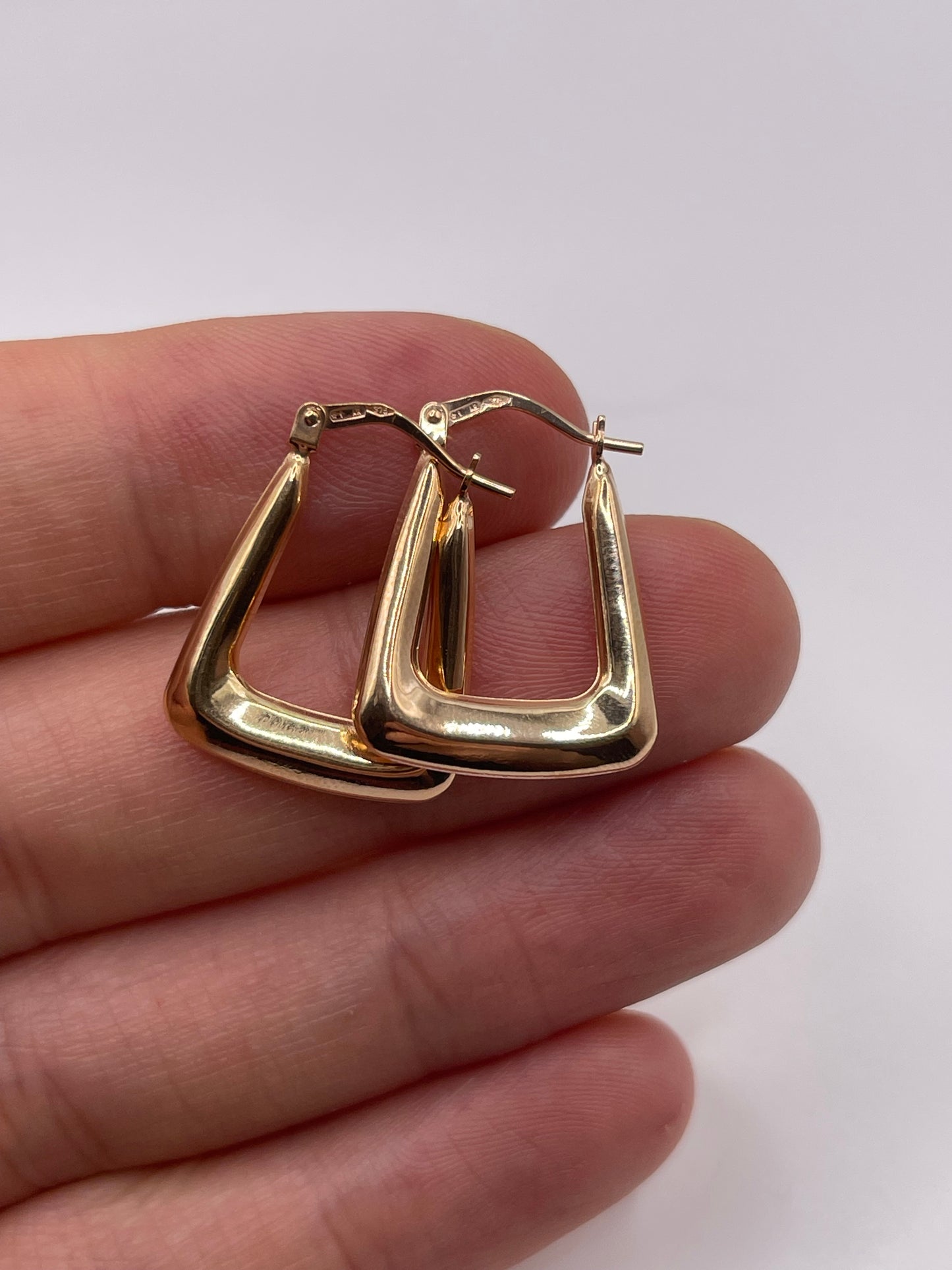 9ct gold creole earrings