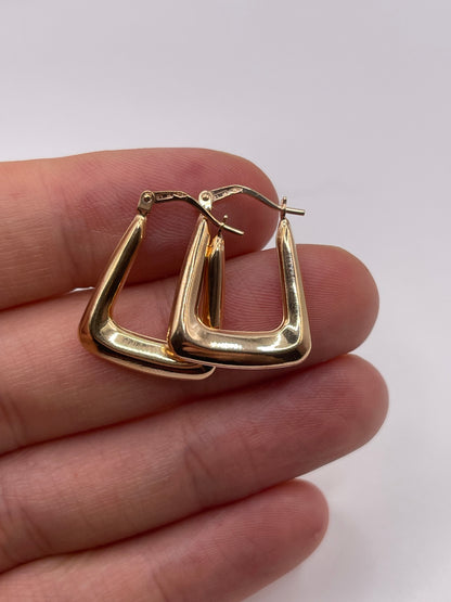 9ct gold creole earrings