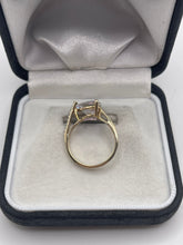 Load image into Gallery viewer, 9ct gold topaz and zircon ring

