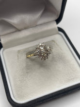 Load image into Gallery viewer, 18ct gold diamond cluster ring
