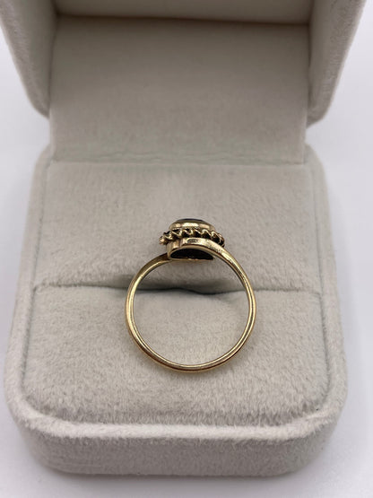 9ct gold amethyst ring