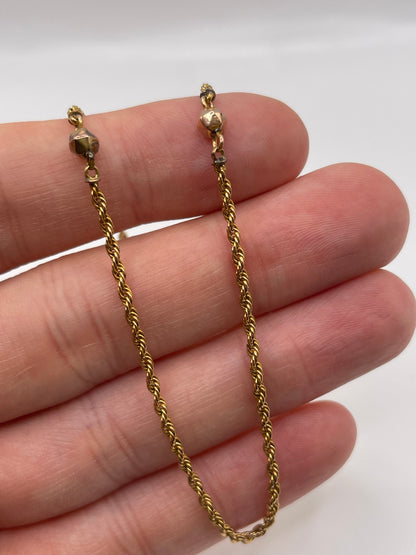 Antique 9ct gold chain 58