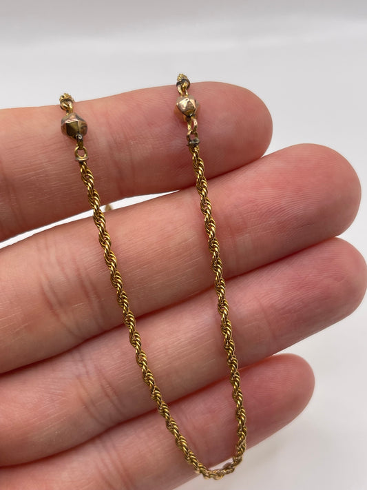 Antique 9ct gold chain 58