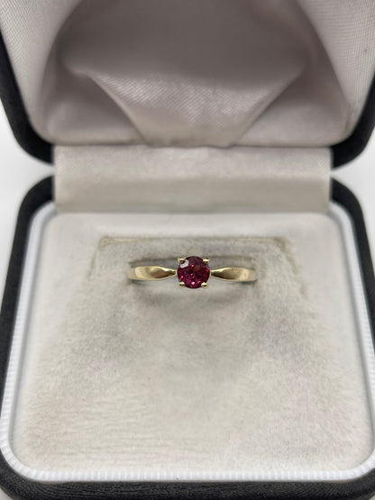 9ct gold tourmaline ring