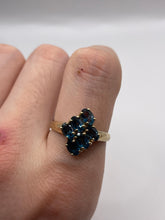 Load image into Gallery viewer, 9ct gold blue topaz ring
