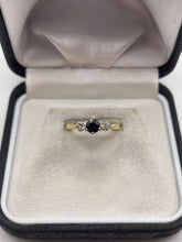 Load image into Gallery viewer, 18ct gold sapphire and diamond ring
