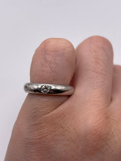 9ct white gold diamond ring