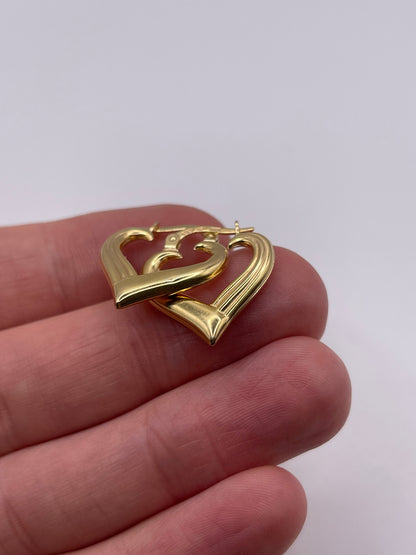 9ct gold creole earrings