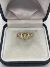 Load image into Gallery viewer, 9ct gold wishbone ring
